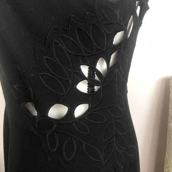 Free People Open Back Cut Out Leaf Fit Flare Dress - Picture 6 of 10